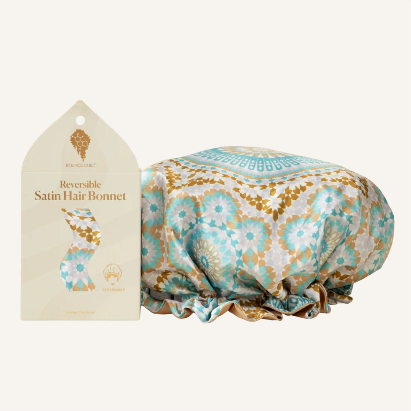 Bounce Curl Reversible Satin Hair Bonnet